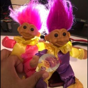 Vintage trolls with tags